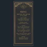 Gold Sun and Moon Tarot Wedding Flat Menu<br><div class="desc">Elegant and modern wedding design inspired by a tarot card. Design is not real foil. You can customise this further by clicking on the "PERSONALIZE" button. Matching Items in our shop for a complete party theme. For further questions please contact us at ThePaperieGarden@gmail.com</div>