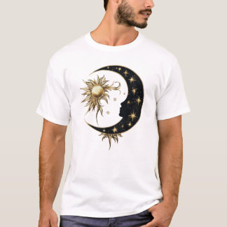 Gold Sun & Moon T-Shirt