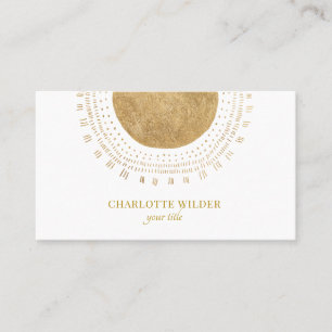 Gold Sun Rays  Business Card
