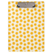 Gold Sunburst Pattern Clipboard