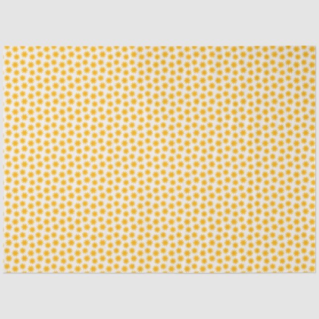 Gold Sunburst Pattern Tissue Paper (Front)