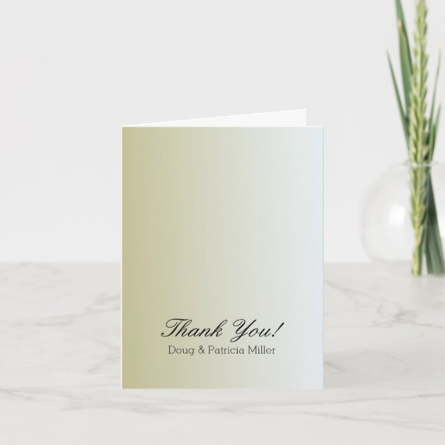 Gold Sunrise Thank You Card (Front)