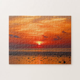 gold sunset jigsaw puzzle