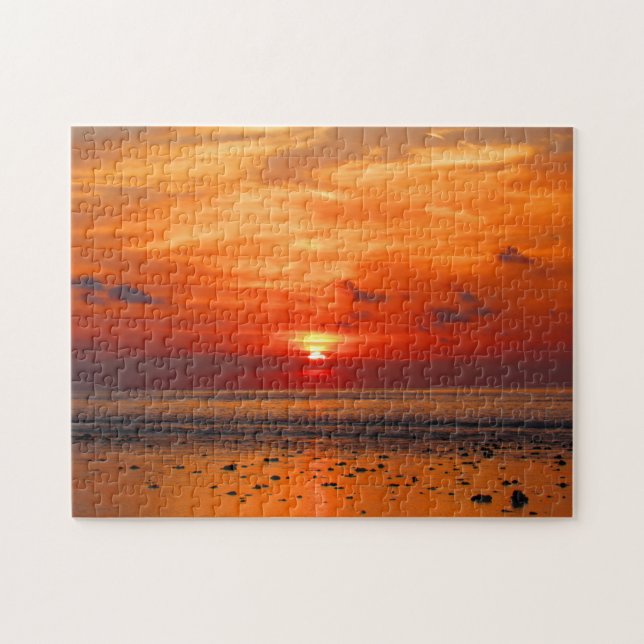 gold sunset jigsaw puzzle (Horizontal)