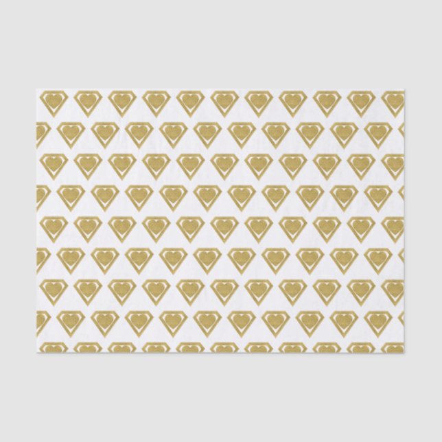 Gold Superhero Friend Valentine Tissue Paper (Front)