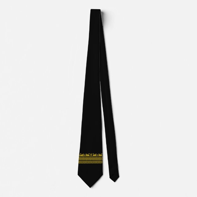 Gold Swans Tie (Front)