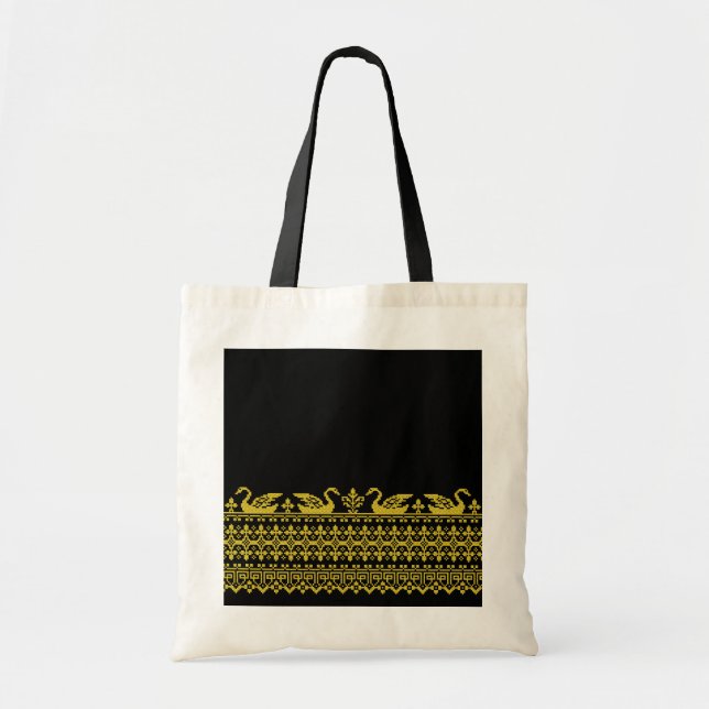 Gold Swans Tote Bag (Front)