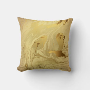 GOLD SWIRL MARBLE CUSHION