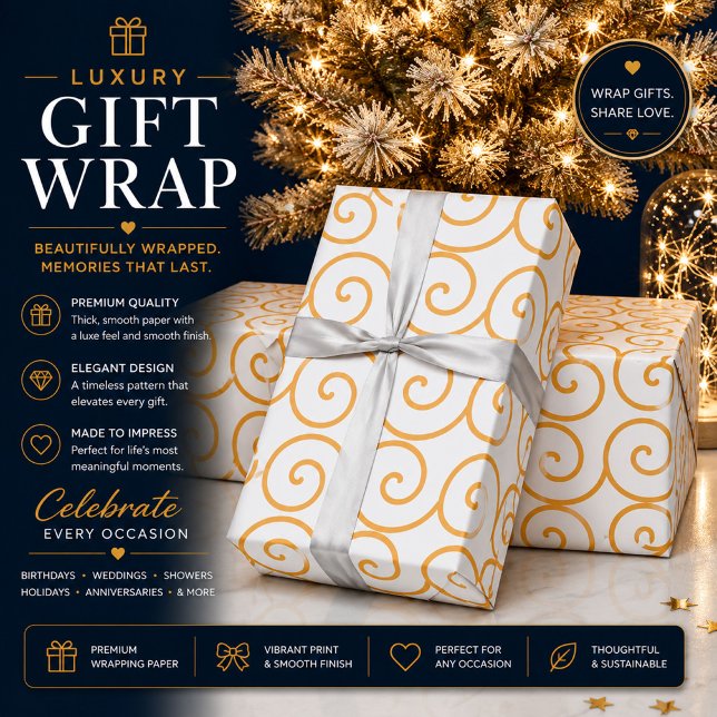 Gold Swirl Wrapping Paper (Creator Uploaded)