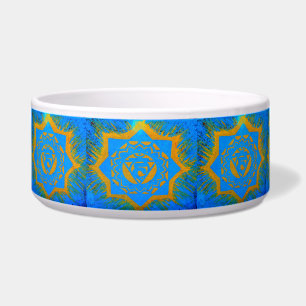 gold tantric stars on blue