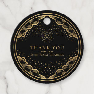 Gold Tarot Thank You Small Business Favour Tags