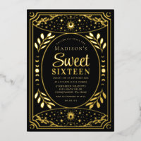 Gold Tarot Witchy Sweet 16 Birthday Party