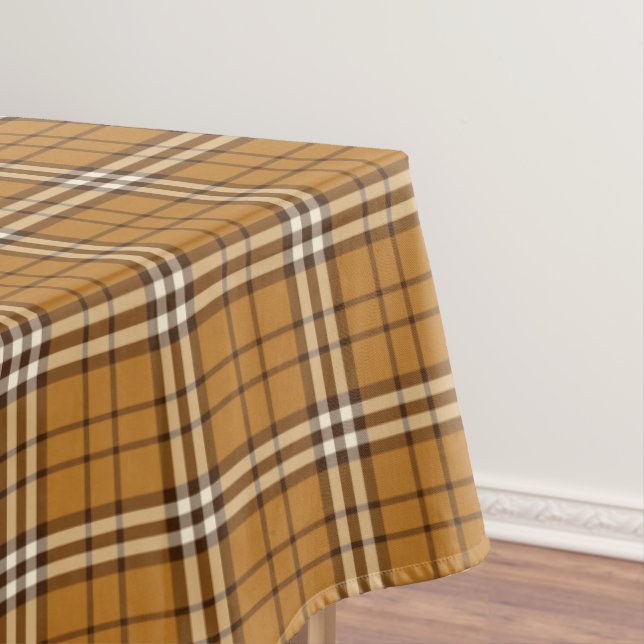 Gold Tartan Tablecloth (In Situ)