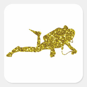 Gold Tauchen Sticker