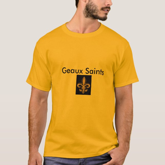 Gold tee Geaux Saints (Front)