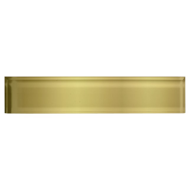 Gold Template Back Customise Nameplate (Front)
