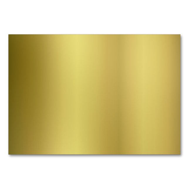 Gold Template Back Customise Table Number (Front)
