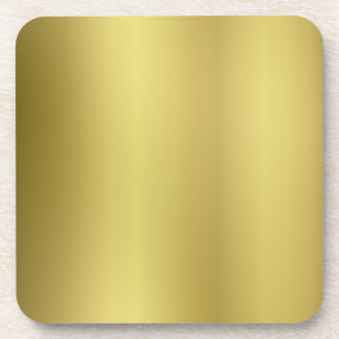 Gold Template Blank Coaster