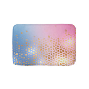 Gold texture: gradient abstract background bath mat