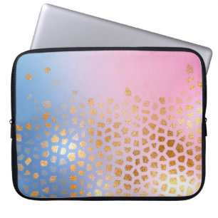 Gold texture: gradient abstract background laptop sleeve