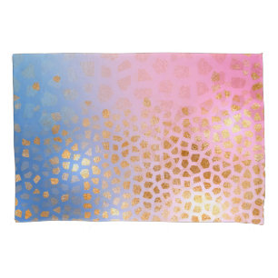 Gold texture: gradient abstract background pillowcase