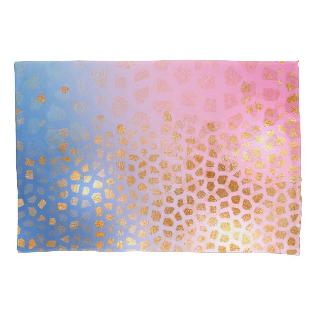 Gold texture: gradient abstract background pillowcase (Front)