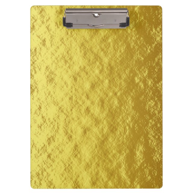 Gold Texture Pattern (Luxurious Golden Glow) Clipboard (Front)