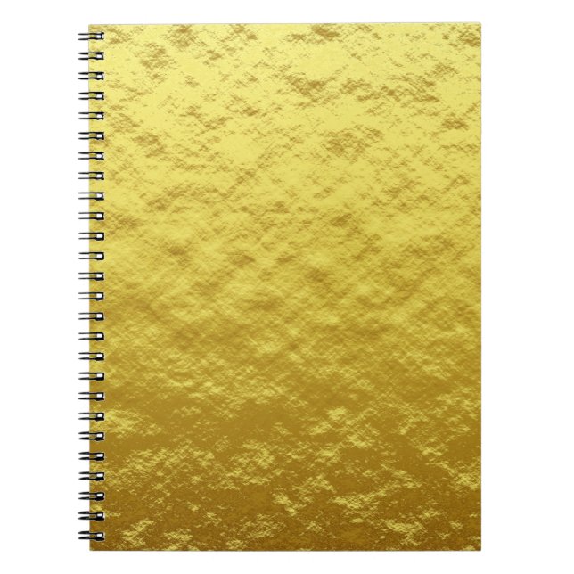 Gold Texture Pattern (Luxurious Golden Glow) Notebook (Front)