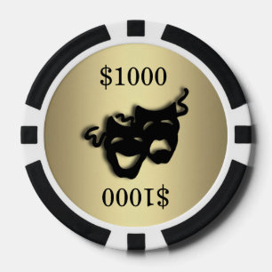 Gold Theater Markers Poker Chips