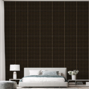 Gold Thor Hammer black textured vinyl wallpaper