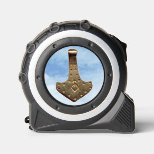 Gold Thor Hammer clouds tape measure 1