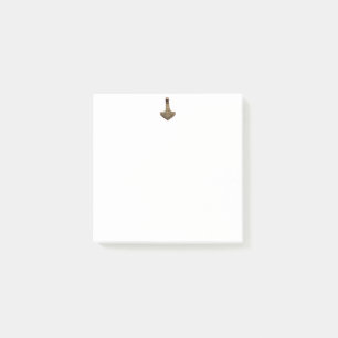 Gold Thor Hammer white note pads