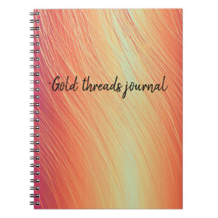 "gold" threads notebook