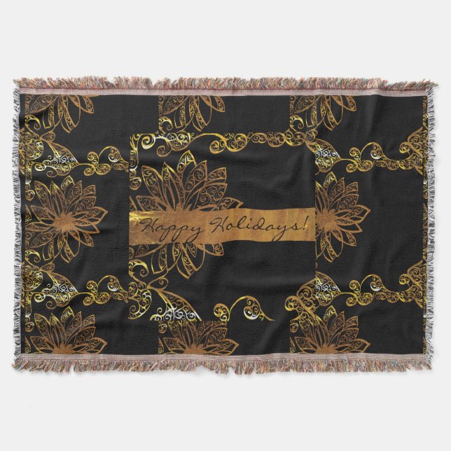 Gold Throw Blanket (Front)