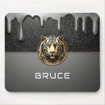 Gold Tiger Relief With Metallic Texture 🐯