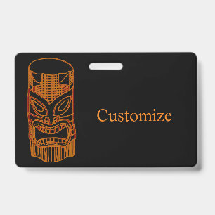 Gold Tiki Sculpture Thunder_Cove ID Badge