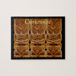 Gold Tiki Sculpture Thunder_Cove Jigsaw Puzzle