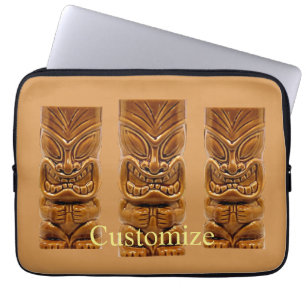 Gold Tiki Sculpture Thunder_Cove Laptop Sleeve