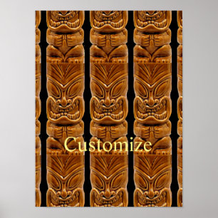 Gold Tiki Sculpture Thunder_Cove Poster