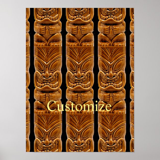 Gold Tiki Sculpture Thunder_Cove Poster (Front)