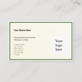 Gold Tint Gradient & Hunter Logo Oceania Business Card