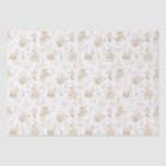 Gold Toile De Jouy Vintage Floral Chinoiserie Tissue Paper<br><div class="desc">Elevate your celebrations with our gold Toile party decor, featuring detailed floral french country toile on a warm white background. This regency-inspired Chinoiserie design exudes elegance and sophistication. ★ Let me help you plan your next party! ★ If you need coordinating décor, please check my matching collection. If you have...</div>