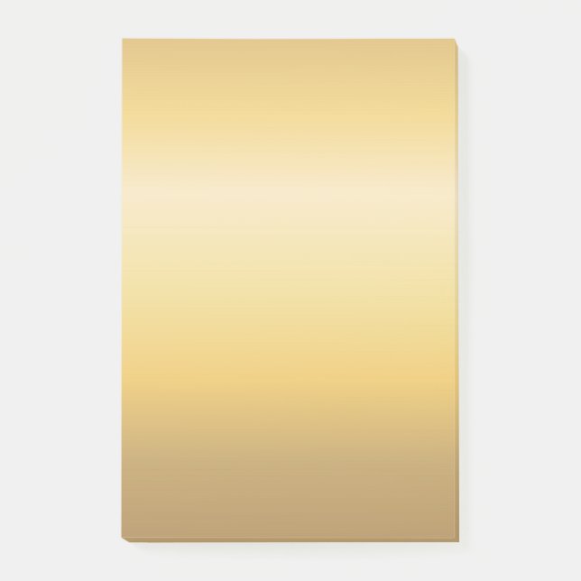 Gold Tones Gentle Colour Flow Versatile Abstract Post-it Notes (Front)