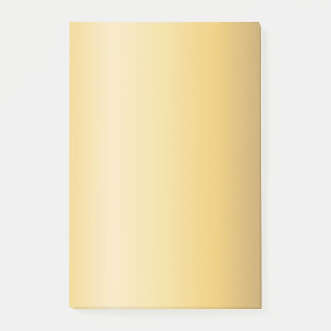 Gold Tones Gentle Colour Flow Versatile Abstract Post-it Notes (Front)