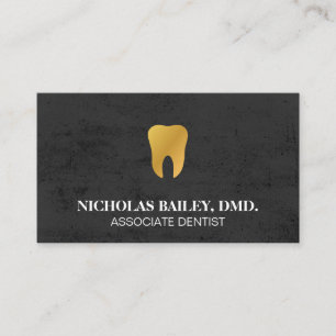 Gold Tooth Icon Business Card