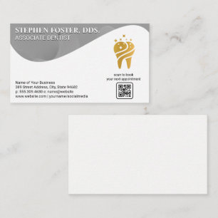 Gold Tooth Logo    Dentistry   QR Code  Business Card