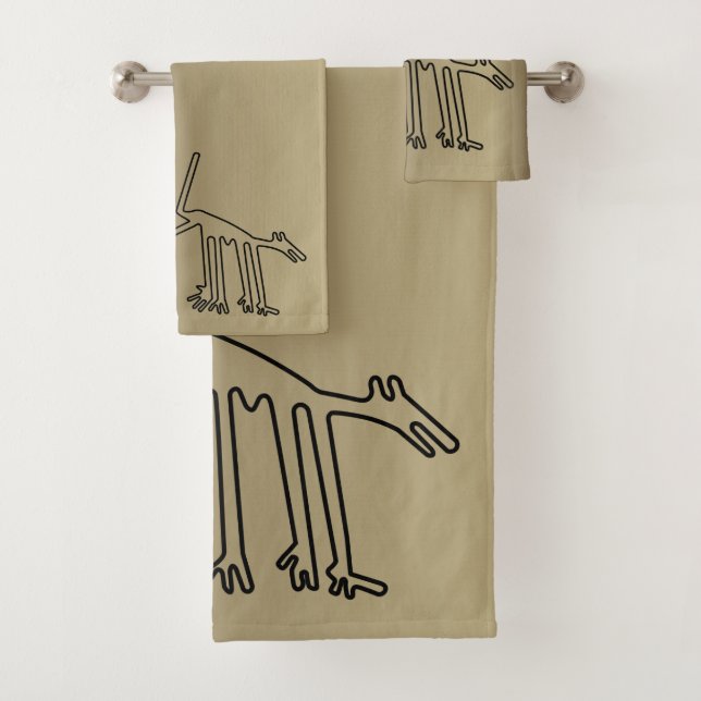 Gold Towels with Ancient Animals (Insitu)