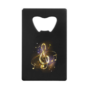 Gold Treble Clef Music