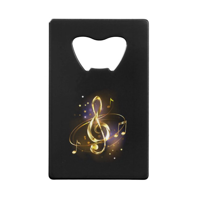 Gold Treble Clef Music (Front)