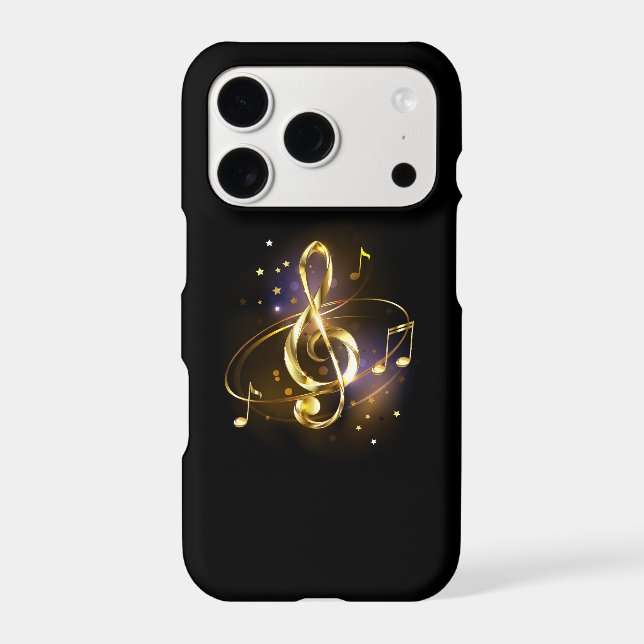 Gold Treble Clef Music (Back)